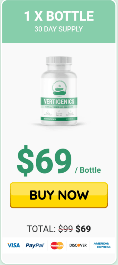 Vertigenics 1 $69/bottle